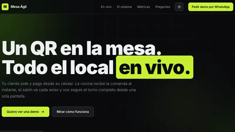 Web de MesaÁgil